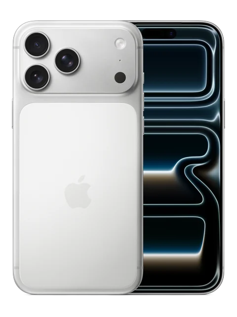 iPhone 17 Pro Max shown in a front and rear product view